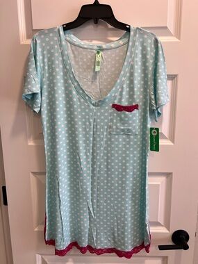 Honeydew Intimates Baby Blue Polka Dot Pajamas